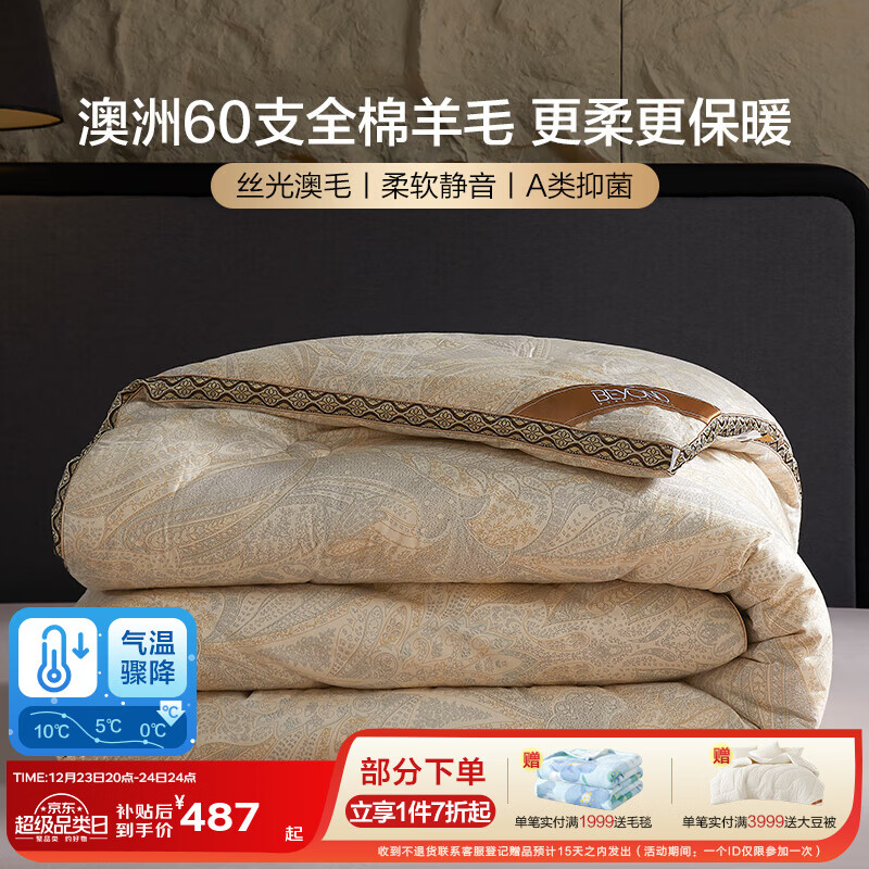 ����BEYOND������ҷļӺ�ů���ﶬ����˫�˰�����ë���Ӷ����챻о������Ʒ ������˿����ë+60֧ȫ�ޡ����� 220cm*240cm ����