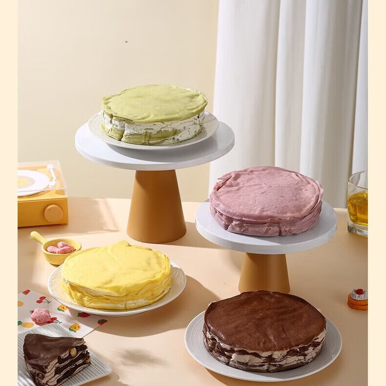 榴食喵猫山王榴莲千层蛋糕小蛋糕千层榴莲蛋糕盒子蛋糕动物奶油甜品3盒 巧克力1盒+芋泥1盒+奥利奥1盒