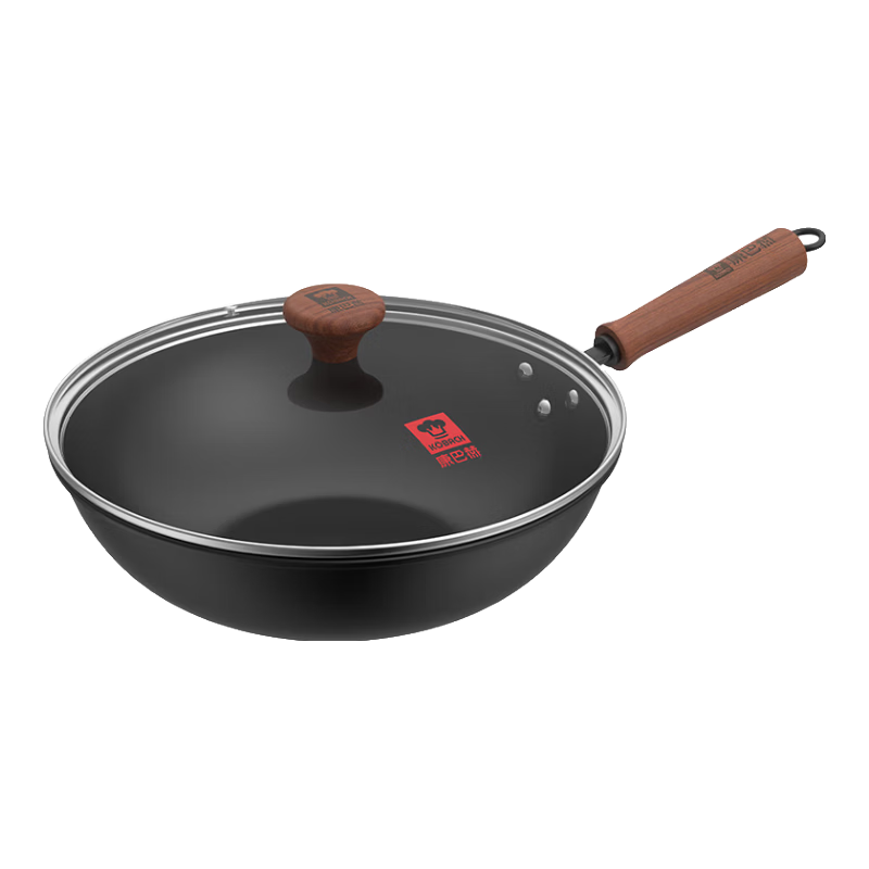 康巴赫鐵鍋無(wú)涂層炒鍋家用精鐵炒菜鍋健康不粘電磁爐燃?xì)庠顚Ｓ靡验_鍋 【5倍防銹】免開鍋精鐵炒鍋 34cm 0涂層丨不挑灶丨一級(jí)耐磨