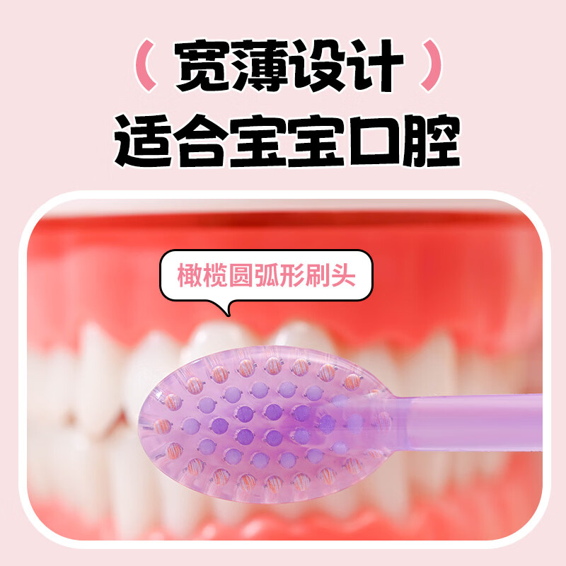 QUEENBEE【果冻多巴胺】新款儿童牙刷软毛护龈3-18岁超细超软绵柔清洁 【果冻多巴胺】儿童牙刷*5支