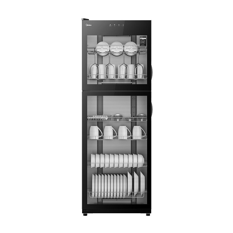 美的（Midea）立式商用消毒柜385L大容量烘干双门食堂饭店星级玻璃碗筷消毒碗柜【价保618】 380R02