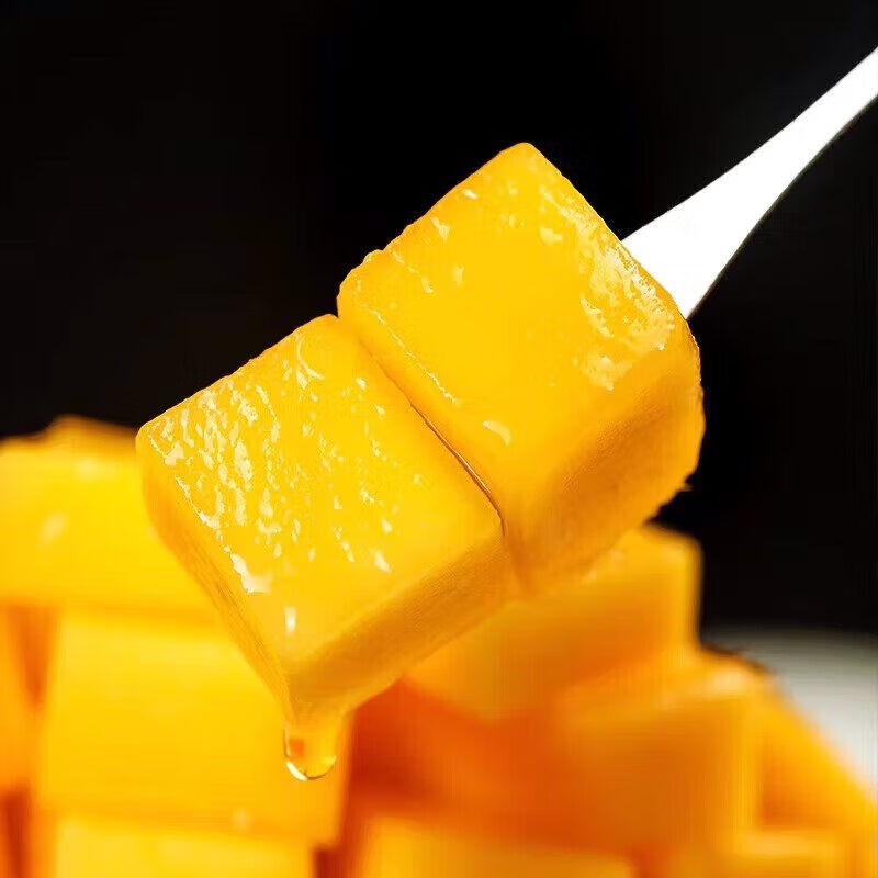 闽域寻鲜正宗玉芒现摘应季青皮芒果整箱甜心玉芒送礼热带芒果 带箱5斤【单果250-350g丨净重4.5斤】手工精选果