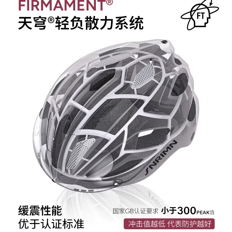 森瑞梦S79骑行头盔自行车头盔公路山地车男女款装备变色风镜轻量安全帽 升级龙骨版 藏白3D+磁吸变色风镜【赠清洁剂】 L(适合头围57-61CM)