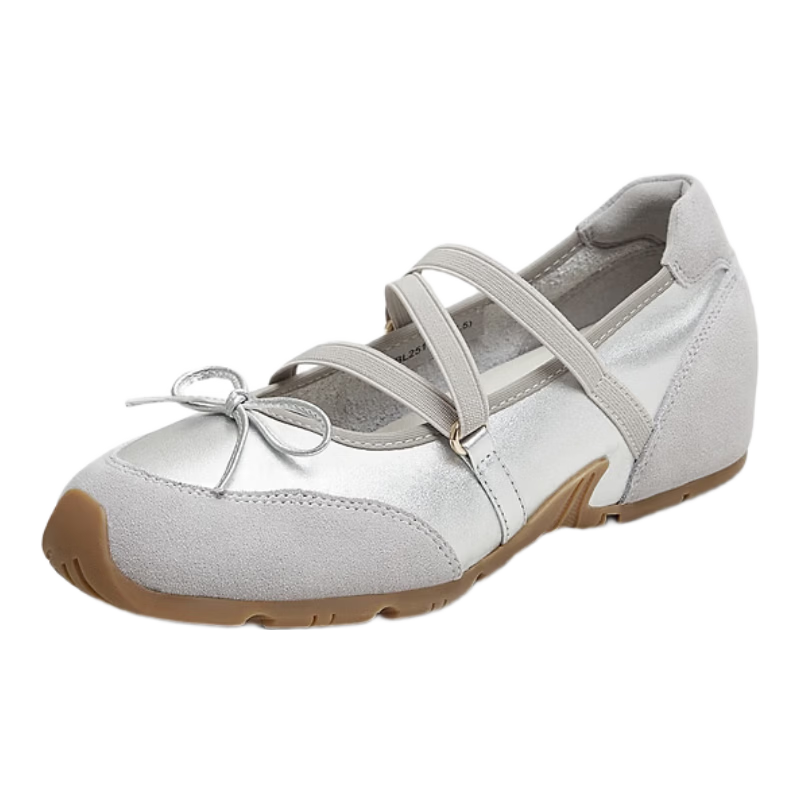 天美意陈都灵同款果汁软糖运动芭蕾德训玛丽珍鞋女内增高浅口单鞋