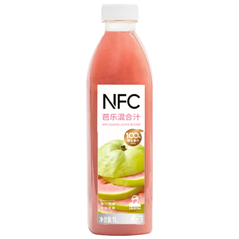 乐乐茶LELECHA 100%NFC芭乐混合汁(常温款)1L 饮料果蔬汁 26年9月到期