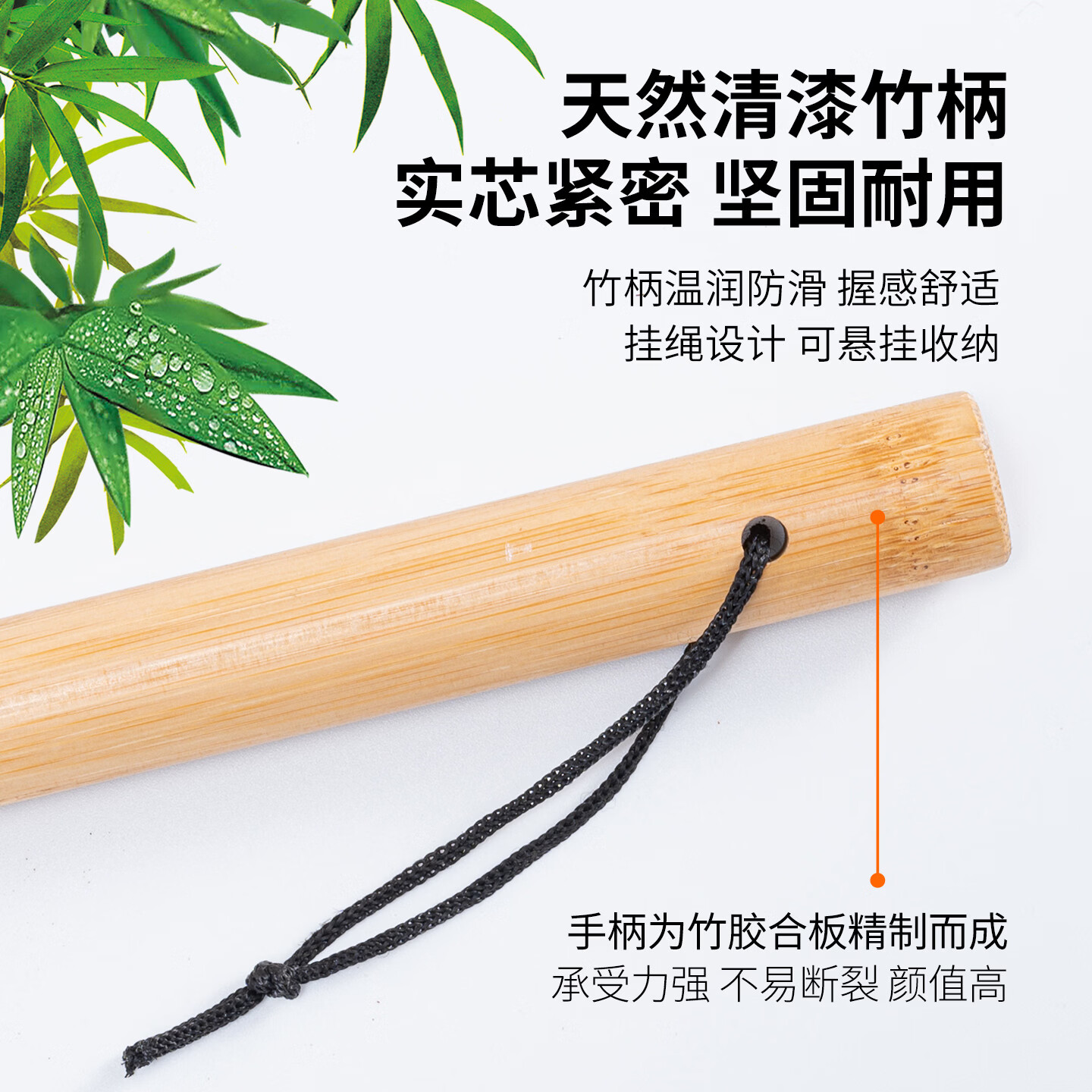 奕清良品天然棕毛地板刷户外长柄硬毛刷商用去油污洗地刷瓷砖水泥地清洁刷 【红棕丝-竹柄】30cm实木地刷