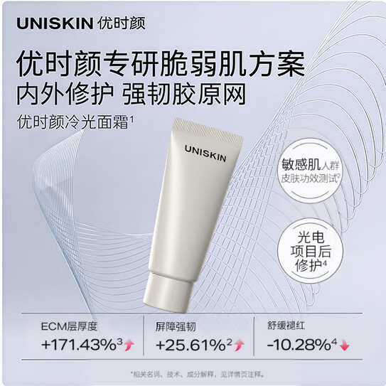 优时颜（UNISKIN）冷光面霜旅行装15g【效期2026年11月1日】
