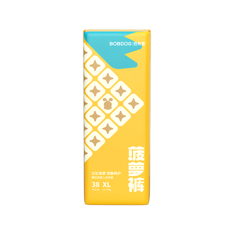 BOBDOG巴布豆菠萝裤纸尿裤XL码38片 4件 112.12元 - 86线报