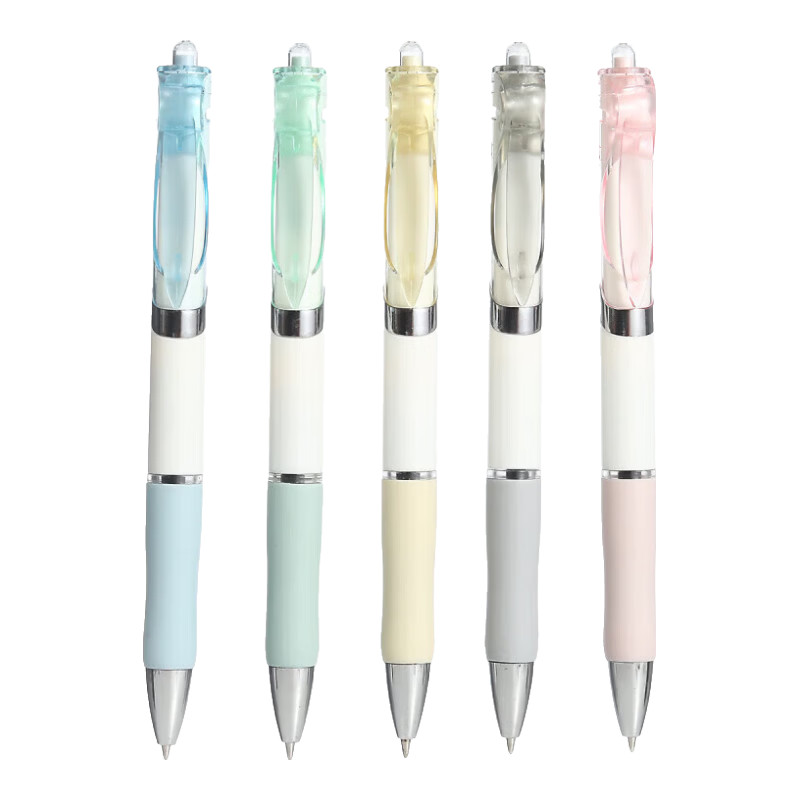 莫兰迪彩色K35中性笔按动简约款刷题笔 5支笔 莫兰迪色