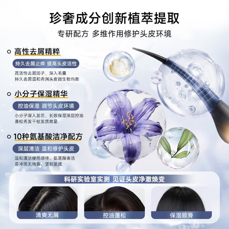 BEIYVS爱茉博士去屑洗发水二硫化硒清屑止痒控油蓬松持久留香清洁头皮 一瓶装【清爽洁净】 【官方直售 京质保障】