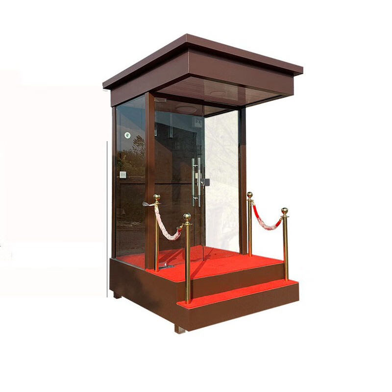 嘉菁衍岗亭保安岗亭户外工地停车场岗亭小区门卫治安亭可移动不锈钢