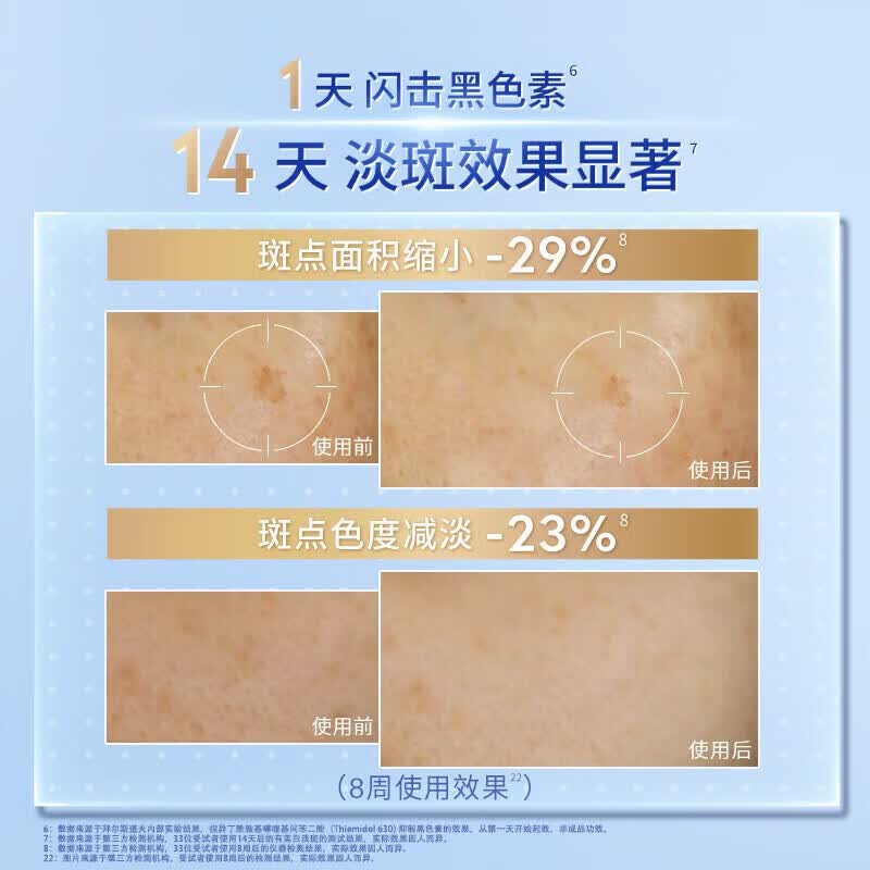 妮维雅(NIVEA)【No.1淡斑精华】 630淡斑淡痘印美白精华改善暗沉补水护肤品礼物 630淡斑精华30ml