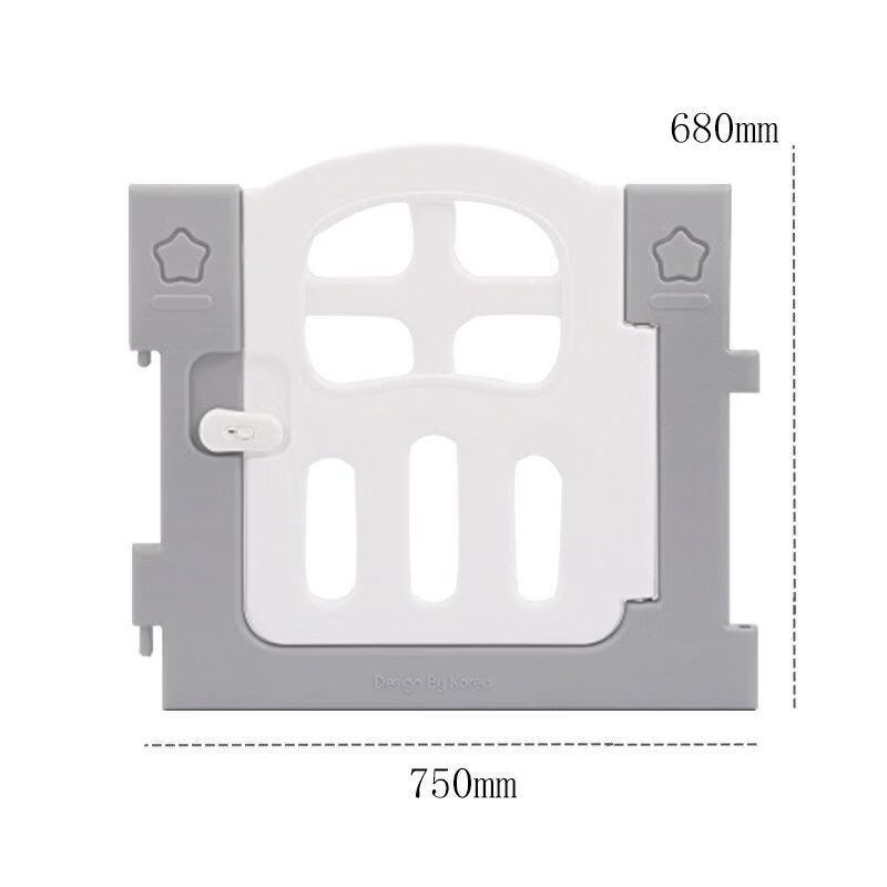 月亮故事（LUNASTORY）韓國兒童室內游戲圍欄配件側板門板卡扣舊款 星曜灰門1片