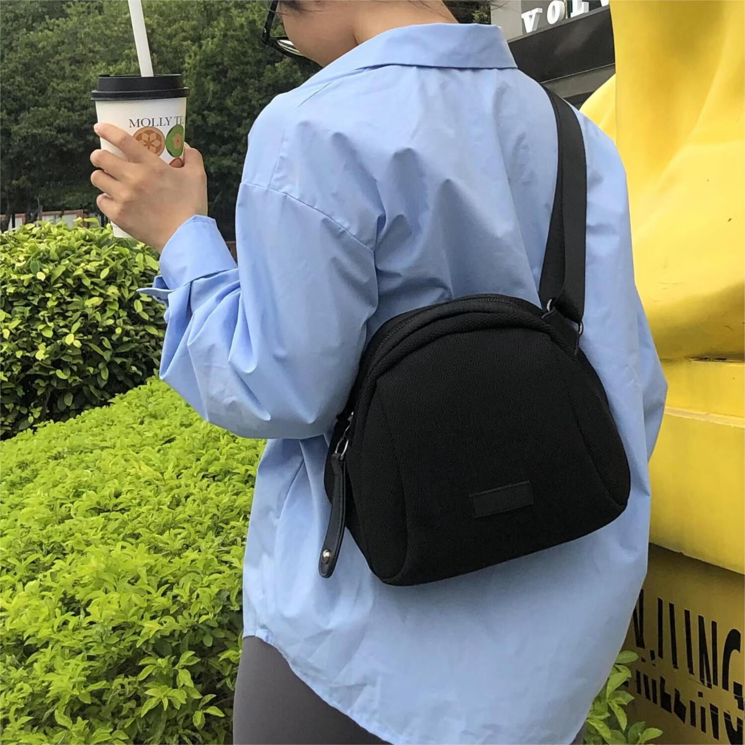 CHEARLY KITITY包包女包2025新款复古小方包简约斜挎包百搭单肩包生日礼物送女友 CK3000455-黑色