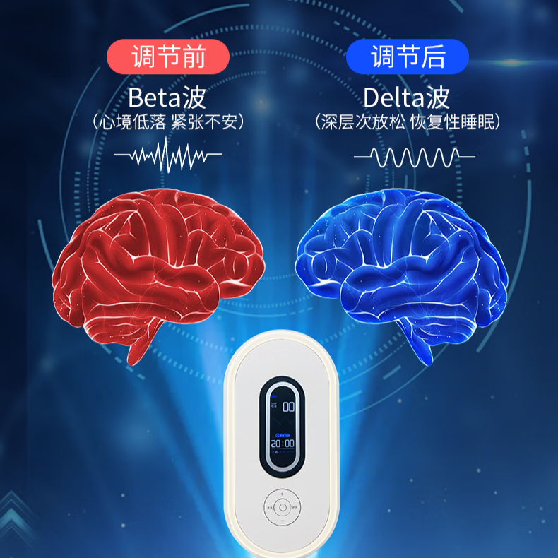 快睡树袋熊睡眠仪官方旗舰店 美国技术经颅微电流CES 科技助眠非药物物理助眠仪深度睡眠 便携送父母女友礼物 低频脉冲睡眠仪（包含1套耗材）