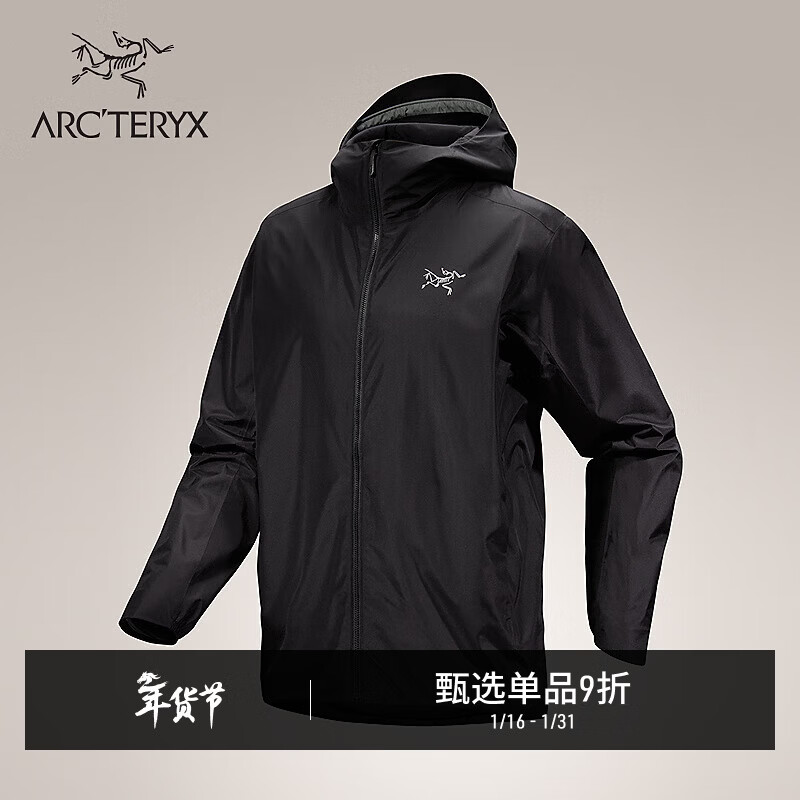 ARC'TERYXʼ���� SOLANO HOODY ���� ���� ���Ǽп� BLACK/��ɫ L 2700Ԫ