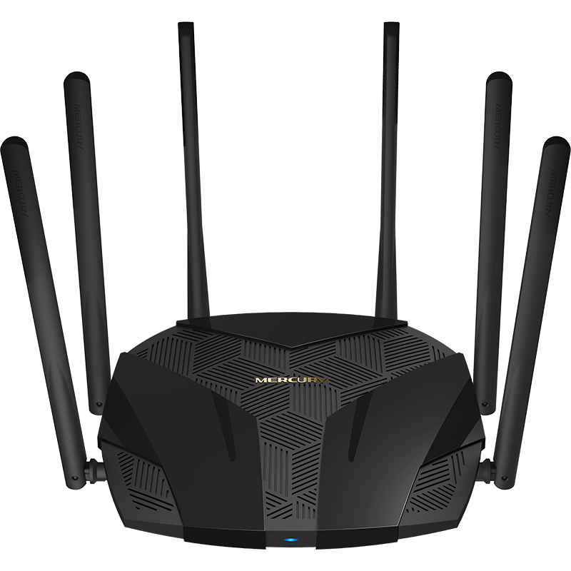 MERCURY 水星网络 D196G 双频1900M 家用千兆无线路由器 Wi-Fi 5 单个装 黑色