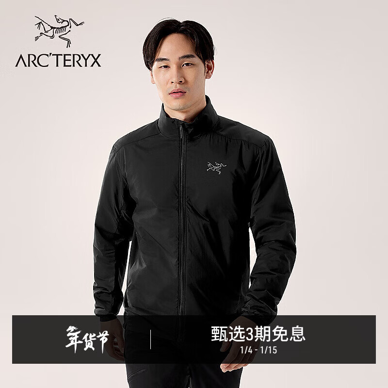 ARC'TERYX始祖鸟 ATOM JACKET 男子 保暖棉服 Black/黑色 M