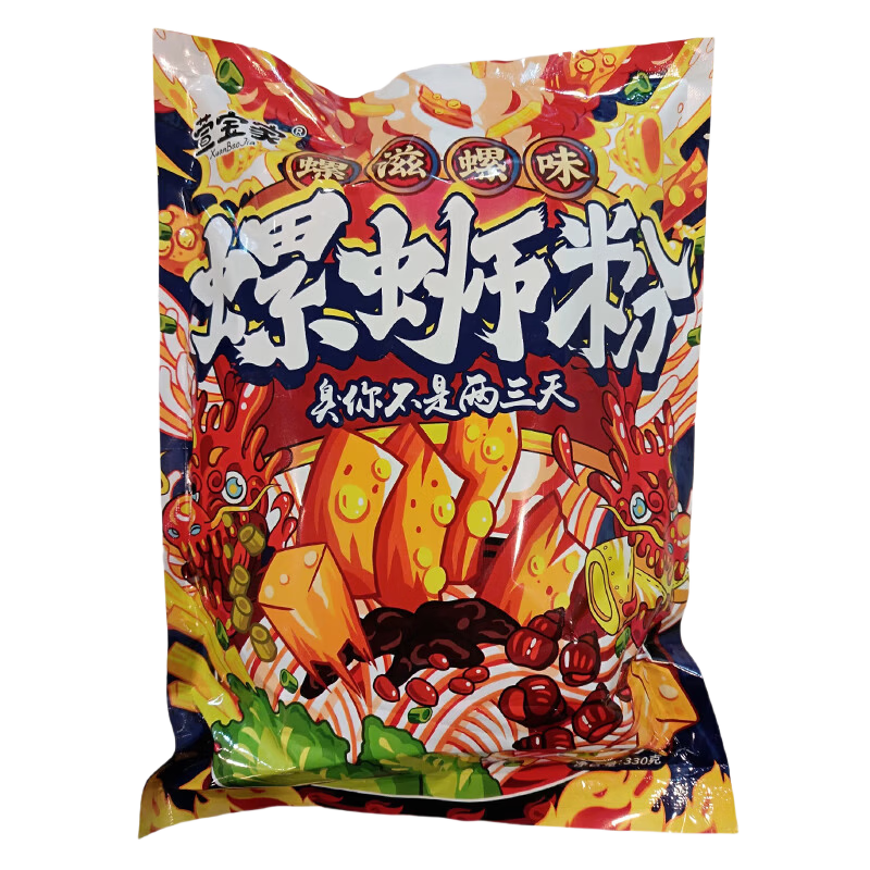 【正宗柳州味】螺蛳粉330g袋正宗广西柳州螺丝粉特产方便米粉 330g*1袋