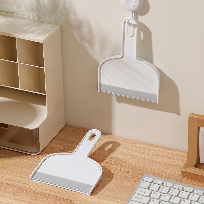 【严选好物】桌面扫把簸箕套装小型家用迷你桌面灰尘扫床刷子清洁 桌面扫把