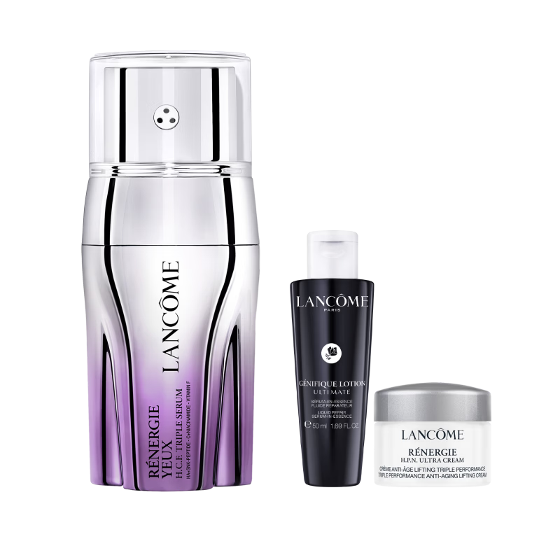 蘭蔻新塑顏三重眼部精華乳眼周淡紋眼霜護膚禮盒生日新年禮物送女生