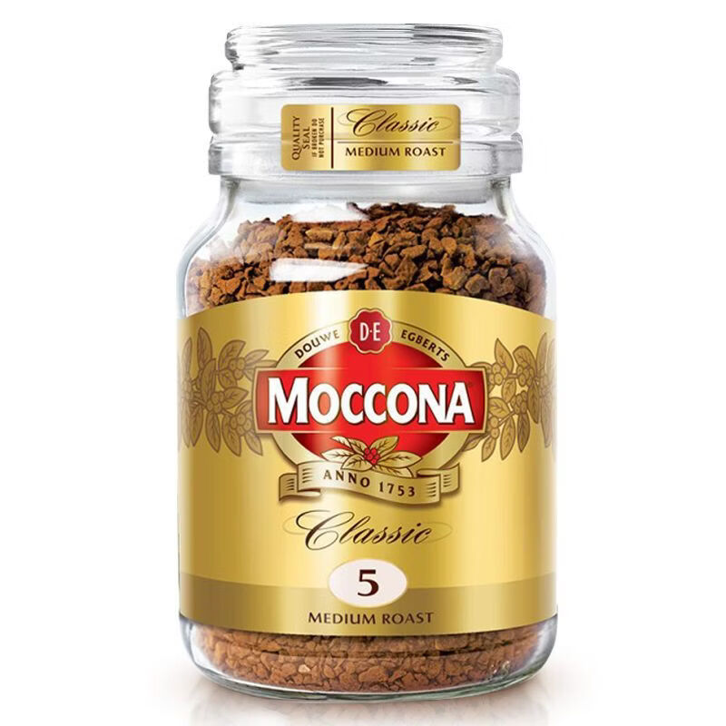 摩可納進(jìn)口咖啡深度8號中度5號意式濃縮無蔗糖凍干速溶純黑咖啡粉 5號中度100g*3瓶