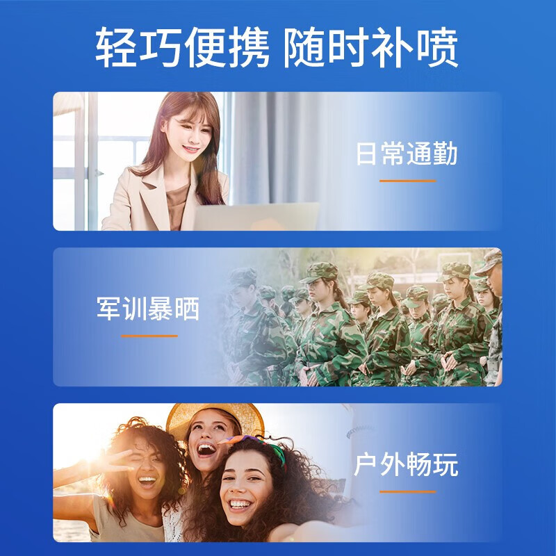 梦希蓝【甄选直发】小光圈防晒喷雾霜50倍脸部全身通用 360ml 2瓶