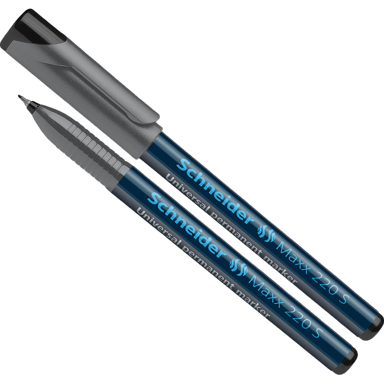 施耐德（Schneider） 德國進(jìn)口記號(hào)筆 油性膠片筆  多用途記號(hào)筆 多功能菲林筆1支 220S 0.4mm黑色