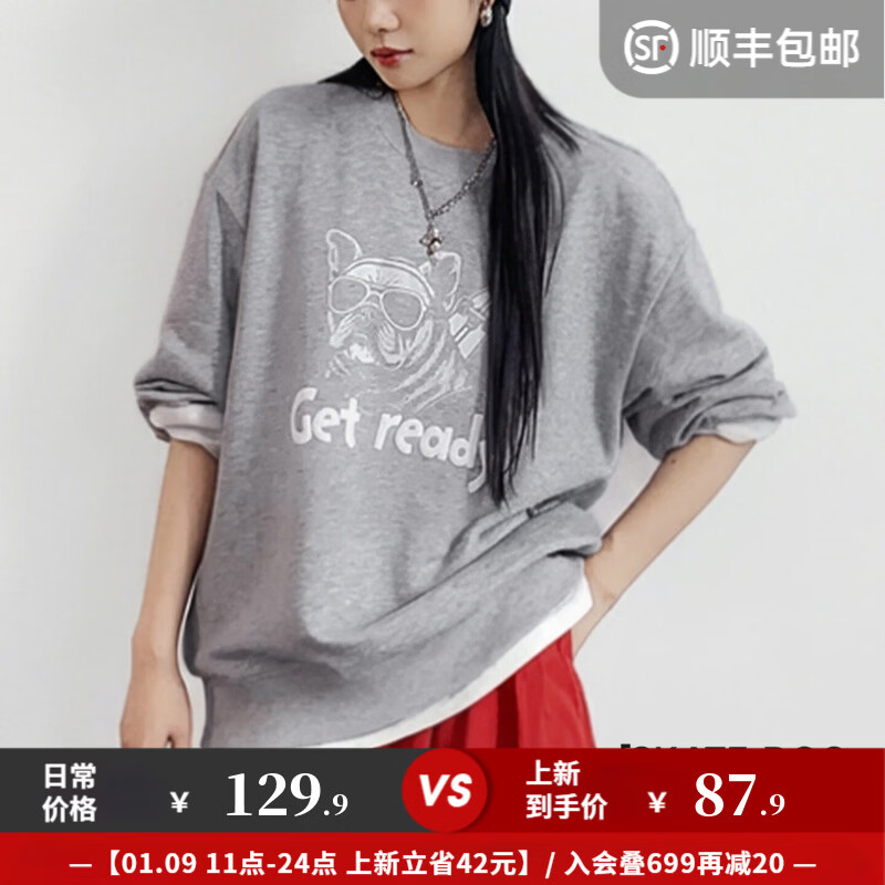 ������ʽ���Ż�ɫ�ذ�Ůʿ��ͷ���¿����ڴ�幷��ӡ������T��Ů ǳ���� ���·�Ůװ2026�¿�/���⴩/С�����������¡� S ��80-100� 87.9Ԫ