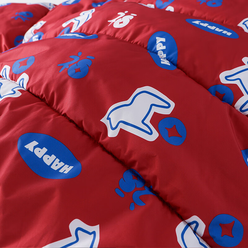 棉花堂（cottontown）【新年】棉花堂童装儿童红色棉服冬季新款连帽加厚棉袄拜年服外套 红色 140 140/68