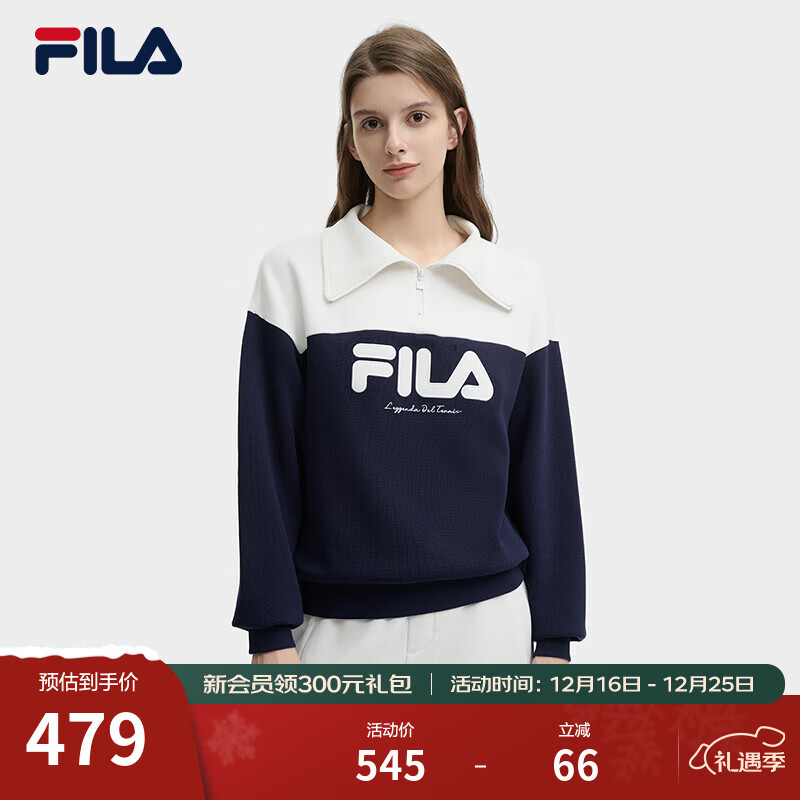 FILA ���Ů����ͷ���¶�����Ʒƴɫ���ʰ�����������֯�������� ҹ����-NV XL 451.75Ԫ