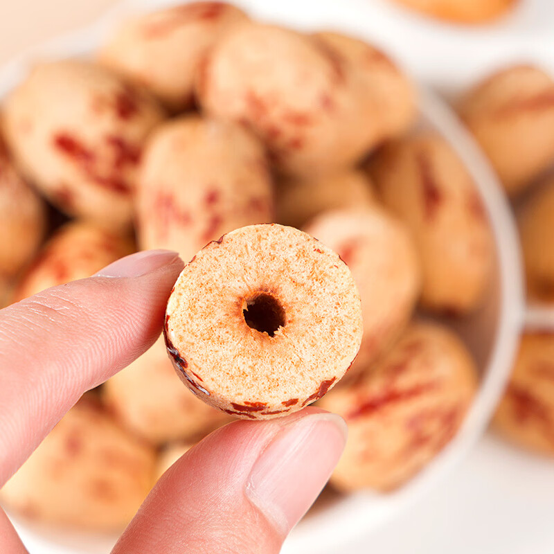 好想你_ 去皮去核枣 即食无添加果干新疆特产虎皮枣休闲孕妇零食 【盒装】一级去皮去核枣318g