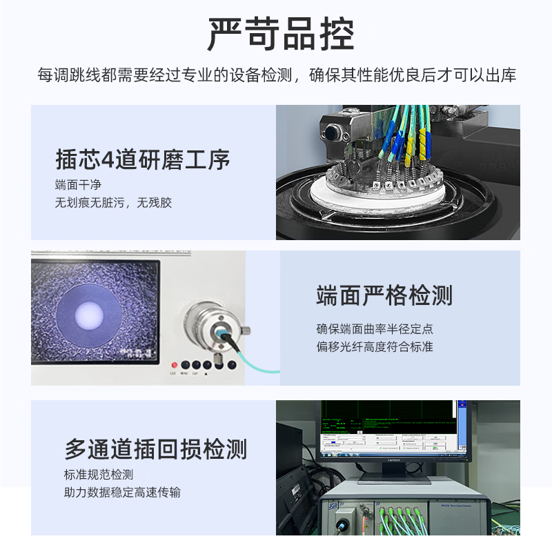诺可信（Nokoxin）MPO-MPO光纤跳线OM3/OM4母头多模8芯12芯16芯24芯 集束B极性兼容MTP 40G/100G/200G/400G  MPO/UPC-MPO/UPC 多模24芯 OM3 50米