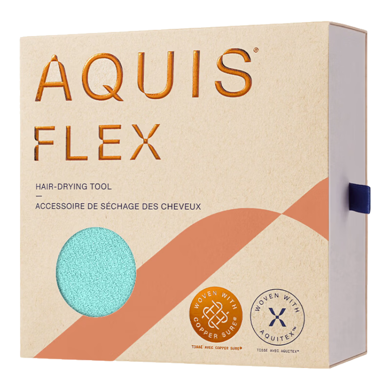 AQUIS美國黑科技全新第五代Flex干發(fā)帽吸水毛巾女一片式薄荷藍(lán)