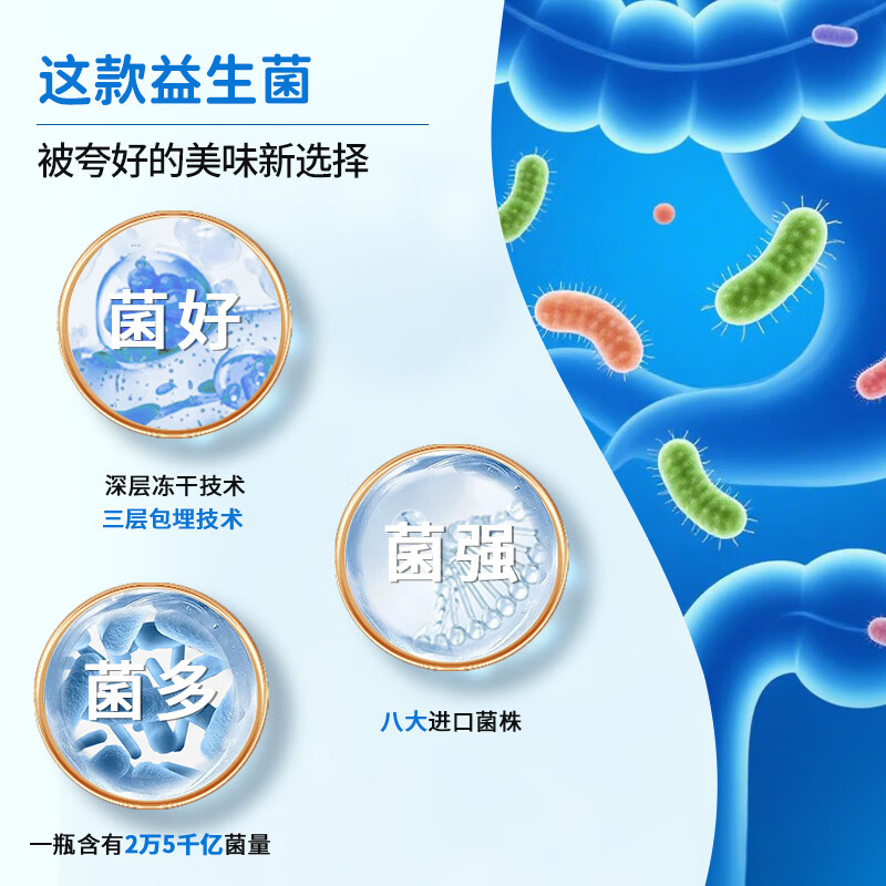 bioHouse バイオホウス日本进口小蓝瓶成人益生菌 25000亿高活性益生菌 肠胃脾胃虚弱