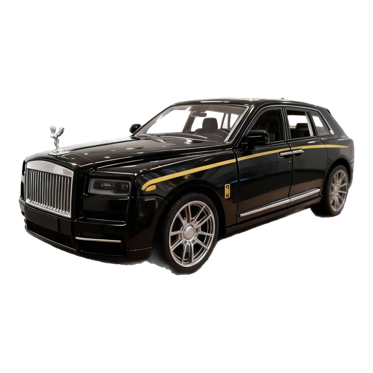 CHILDLIKE CHARM童趣无边劳斯莱斯库里南合金车模儿童男孩汽车模型玩具摆件收藏 库里南-黑色【尺寸：10.5*4CM】