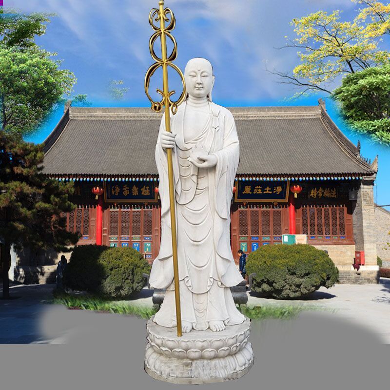 瀛乐 石雕地藏王汉白玉佛像寺院庙宇摆件观音如来释迦摩尼雕塑厂家供