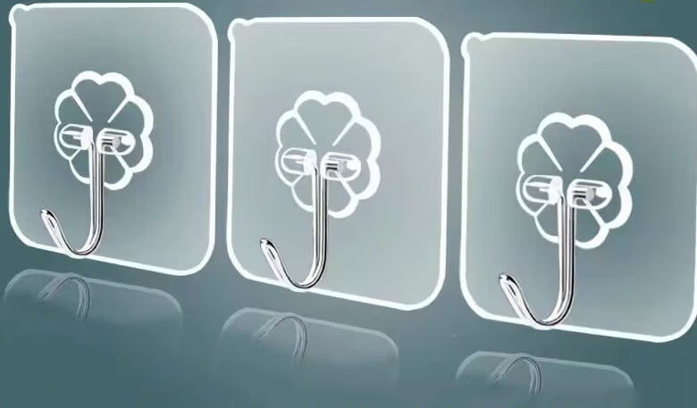 【工厂直发】挂钩贴免打孔无痕强力胶粘宿舍厨房卫生间墙面壁上勾 升级加厚款【20个装】