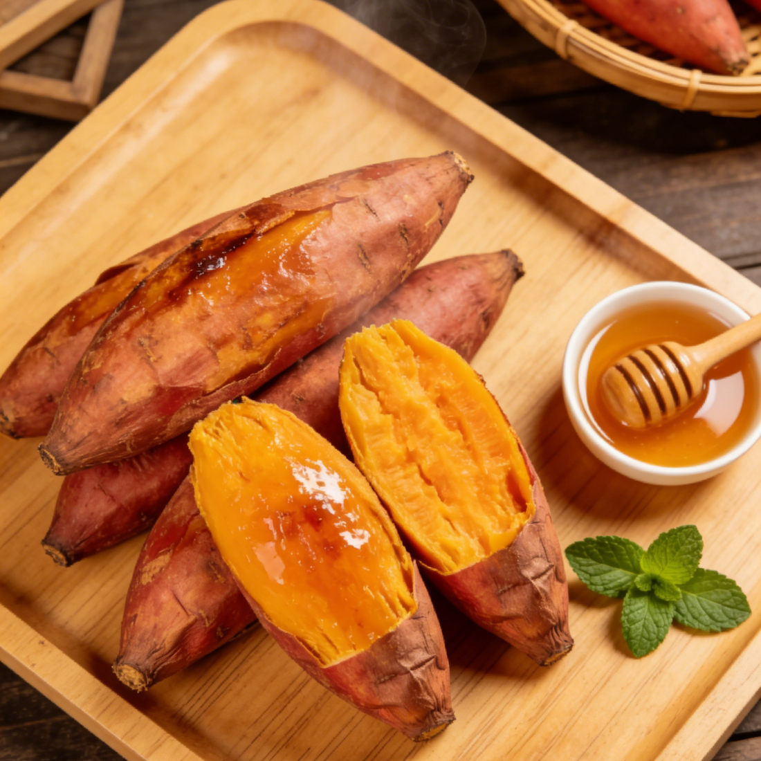 佑嘉木山东烟薯25糖心流油烤地瓜 净重【严选装】4.5斤