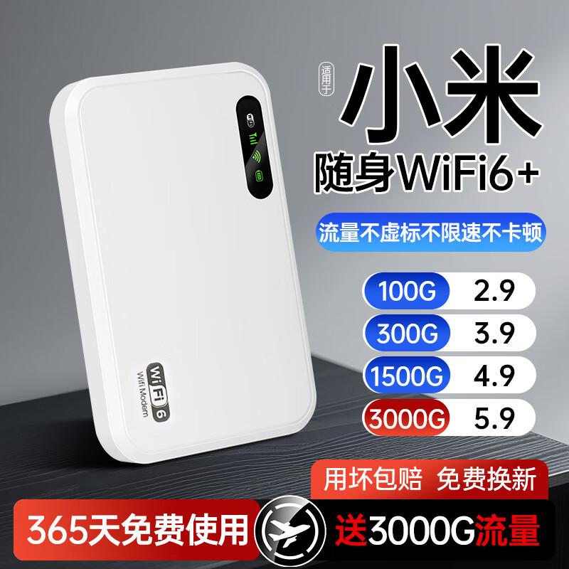 小米(MI)优选2026新款Wi无线网6随身WlFl5G千兆穿墙王家用路由器7wlfi 标准版 | 大电池超长续航 京东折扣/优惠券
