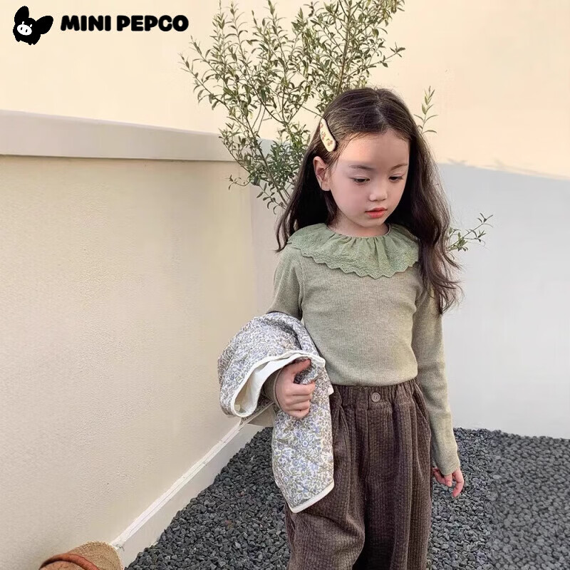 С�����ɣ�PEPCO��Ůͯ��˿���ߴ���¿ɫ�������ƴ������Сͯװ���� ��ѿ�� 120 ��������100-110cm    29.9Ԫ