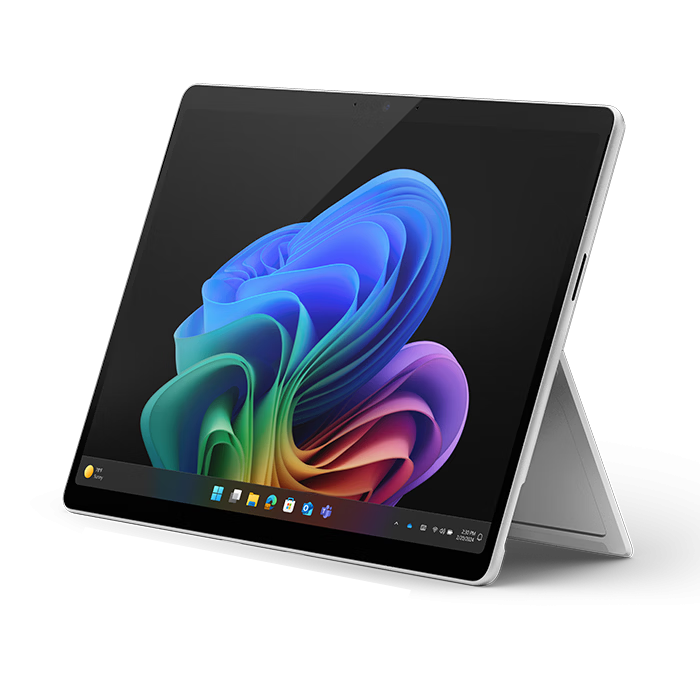 微軟（Microsoft）Surface Pro 第11版 AI筆記本 13英寸二合一平板電腦 輕薄本 Windows11 AI+PC Intel酷睿 商用版 Ultra7-268V 32G+512G 亮鉑金 配Flex黑色藍(lán)牙鍵盤+觸控筆+Arc鼠標(biāo)+擴(kuò)