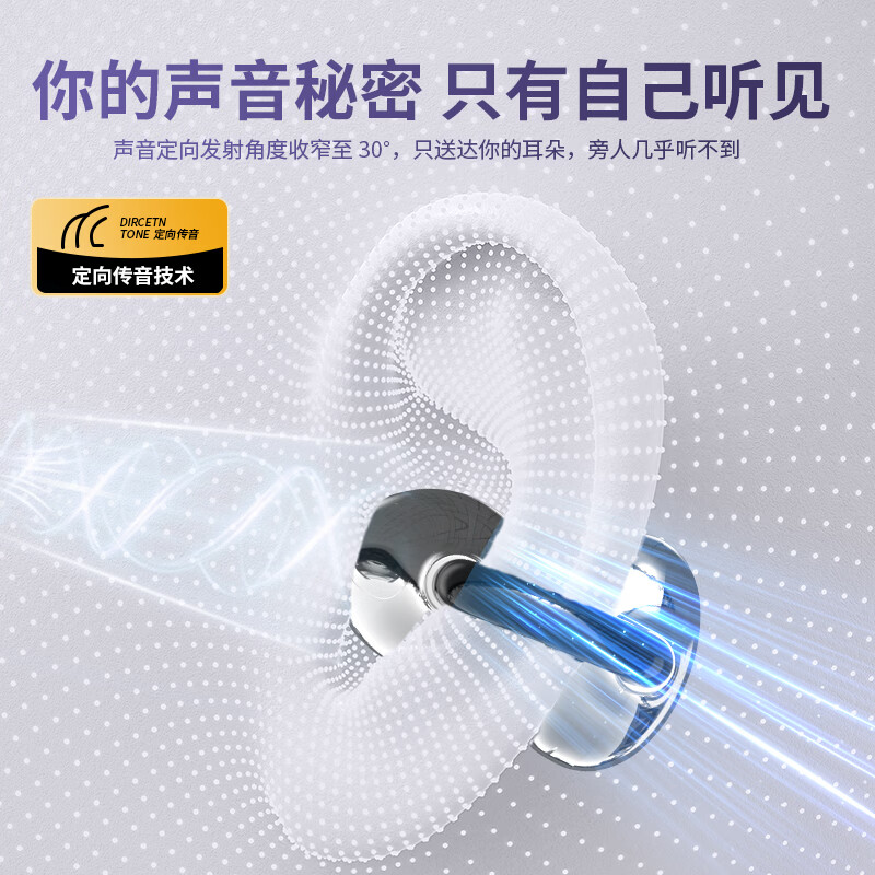 WENINEWIN【柏林之声 | 爆款推荐】无线蓝牙耳机耳夹式2026最新款超长续航降噪运动跑步适用华为小米苹果 108黑【全景音效+久戴舒适】 尊享版 [HIFI音质+贴耳舒适]