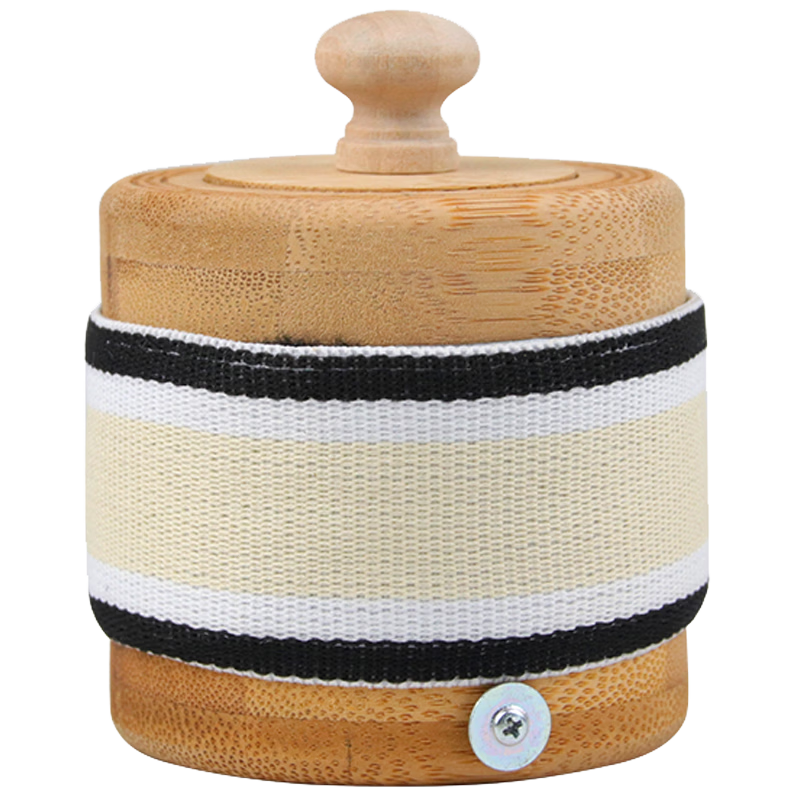 艾世康 無(wú)煙艾灸盒隨身灸木質(zhì)艾灸罐竹制艾炙儀器具盒子小懸灸腹部家用 橙色