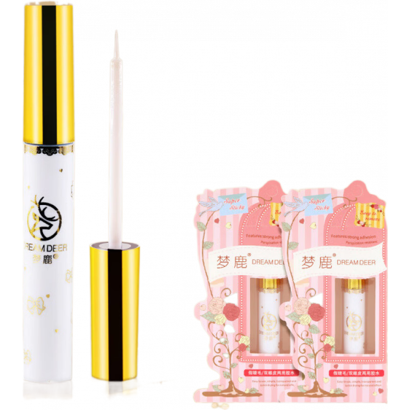 夢鹿粉裝假睫毛雙眼皮膠水持久牢固0甲醛溫和速干