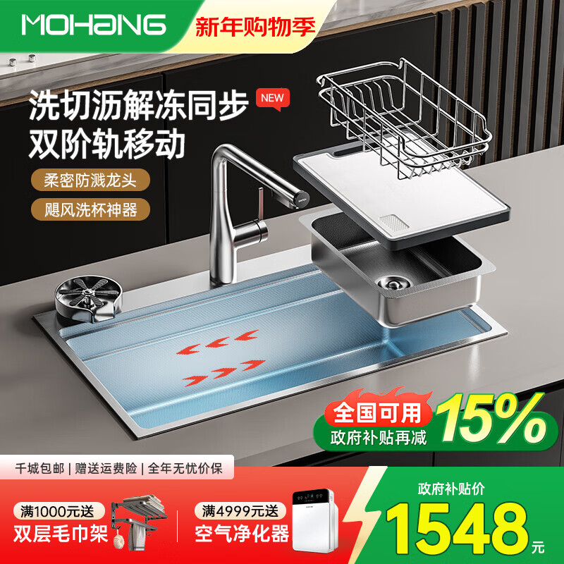 ���ڲ�����Ħ��A6���Ƕ๦��304����ֳ���ˮ����װϴ����ϴ�뵥�۳�����ͷ A6�콢�桾75��46cm�� 1547.99Ԫ(������)