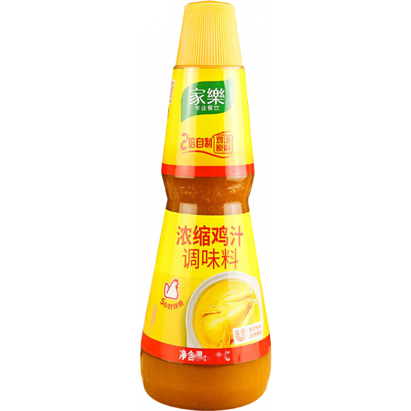 家樂(lè)新貨家樂(lè)雞汁1kg濃縮雞汁調(diào)味料上湯菜拌餡蘸料調(diào)味汁高湯煲湯料 【雞汁480g】*1瓶