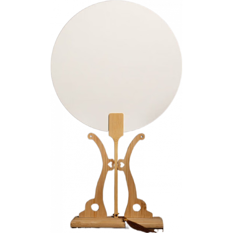 善璉湖筆10把團(tuán)扇 漆扇宣紙空白毛筆書(shū)法專(zhuān)用練習(xí)軟筆生宣國(guó)畫(huà)繪畫(huà)扇子初學(xué)者扇面作品紙古風(fēng)圓形手繪紙扇 月圓扇【白色】【10把裝】