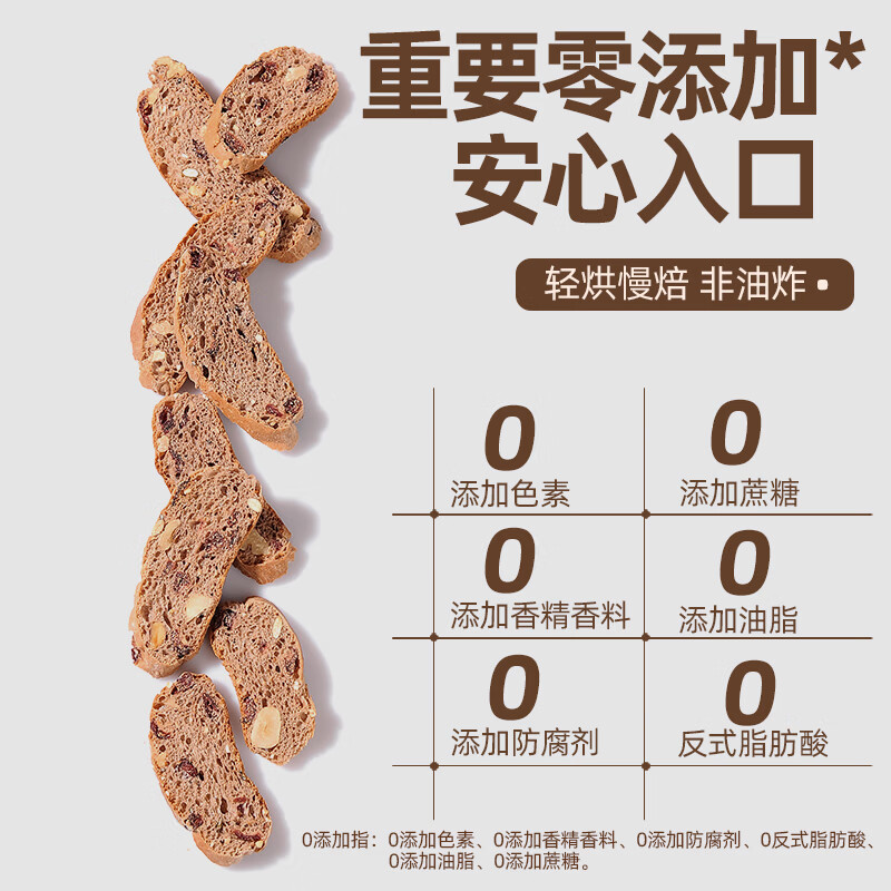 初见半夏高纤黑麦多谷物碱水面包脆12种坚果谷物核桃酥脆代餐零食桶装300g 【高膳食纤维】高纤黑麦多谷物碱水面包脆桶装300g