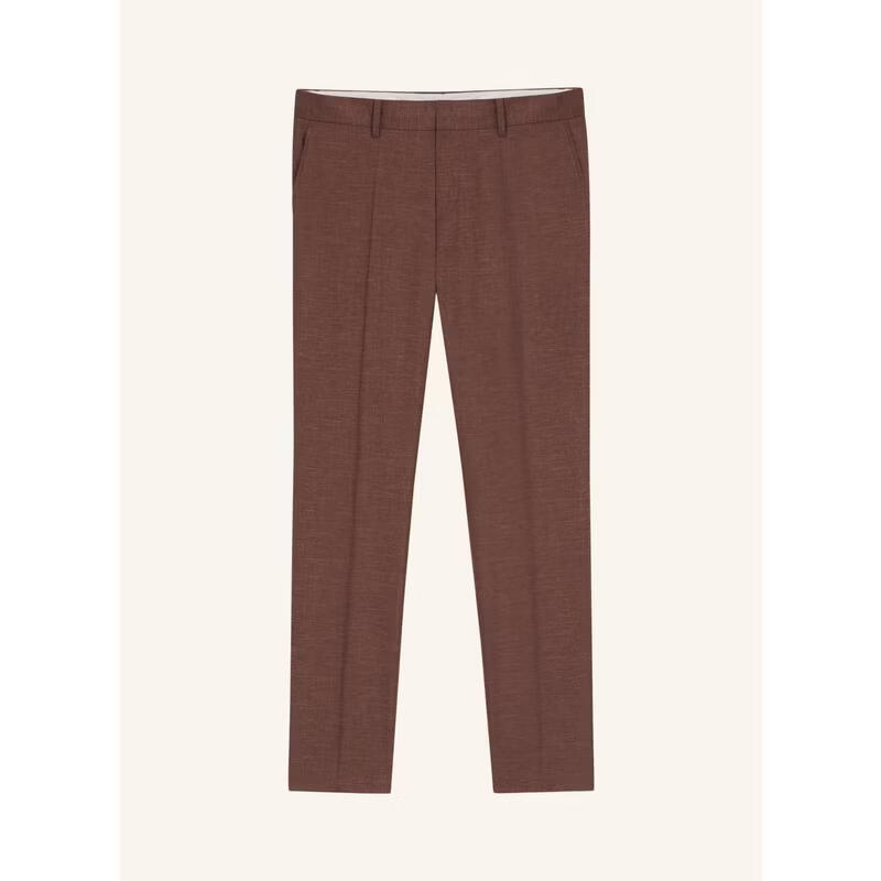 BOSS男士休閑褲 透氣耐磨修身深藍辦公商務長褲百搭簡約 BRAUN 均碼 |52